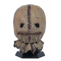 Cosplay Scarecrow Mask Scary Horror Costume Accessory Adult Halloween Mask Latex Props