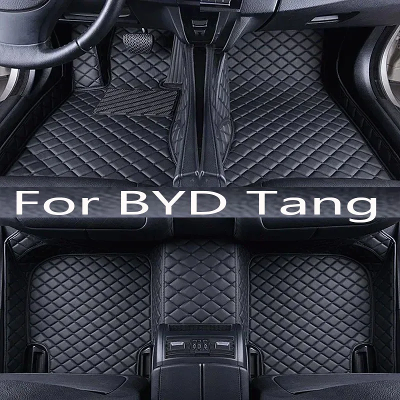 

TPE Car Floor Mat For BYD Tang 2023 Accessories Tan II EV 2018~2024 Waterproof Universal Leather Foot Pad LHD Rug Carpet Cushion