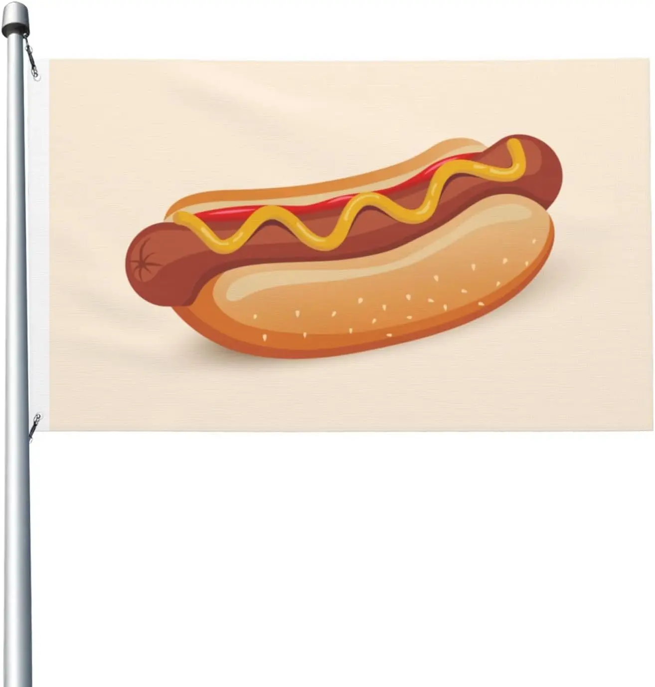Flagicts 100% Polyester Hot Dog Seamless Figure Flag