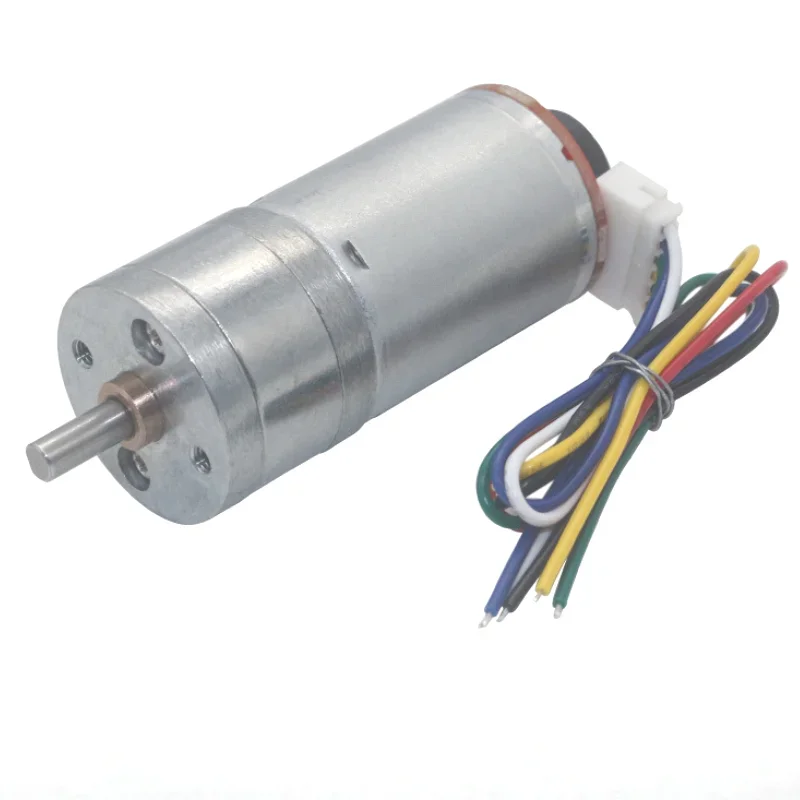 JGA25-370 DC deceleration motor with encoder speed measuring code disc strong moment 6V 12V 24V