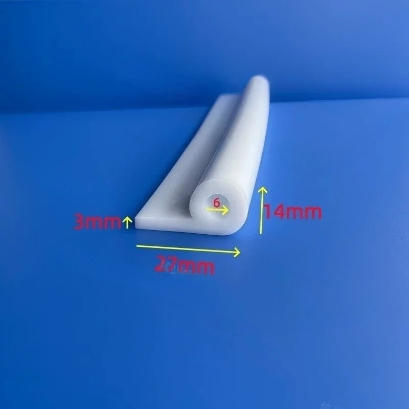 1/2/5M silicone anti-collision strip high-temperature resistant sealing strip silicone P-type steamer oven sealing strip