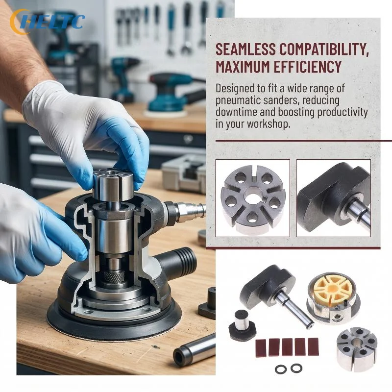 Pneumatische Luftwerkzeuge Prima Exzenterschleifer 5 Zoll Ersatzteile Zubehör Rotor Schalter Ausgleichsplatte O-Ring