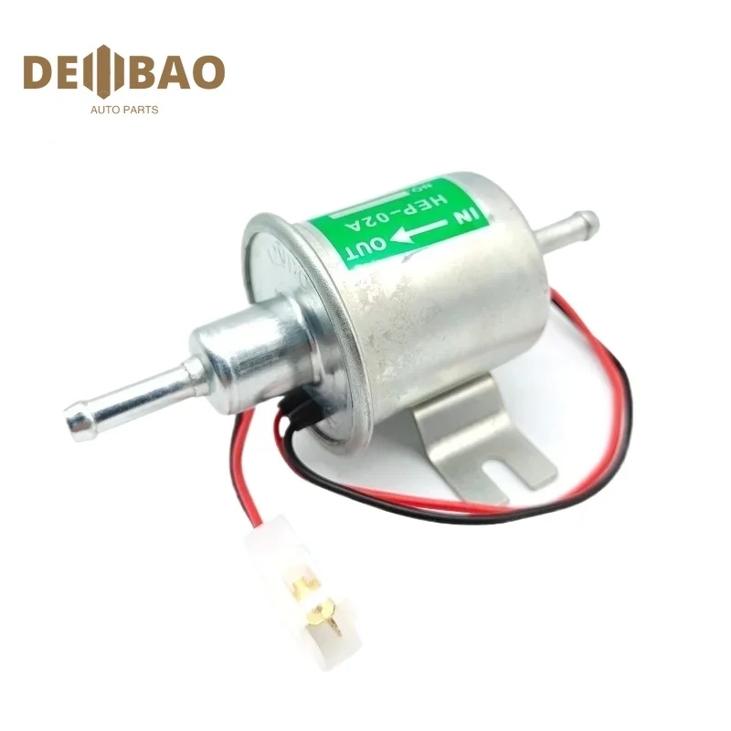 HEP-02A Electric Fuel Pump Universal Diesel Petrol Gasoline 12V Low Pressure For Most Car Carburetor Motorcycle ATV HEP02A