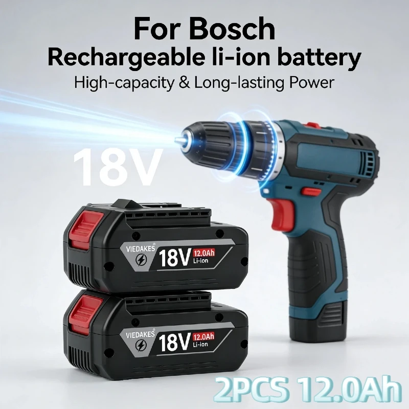 

18V 12000mAh Lithium-ion Durable Battery, for Bosch Power Tools, for Bosch 18V battery Bat618 Bat609 GBA18V ProCORE
