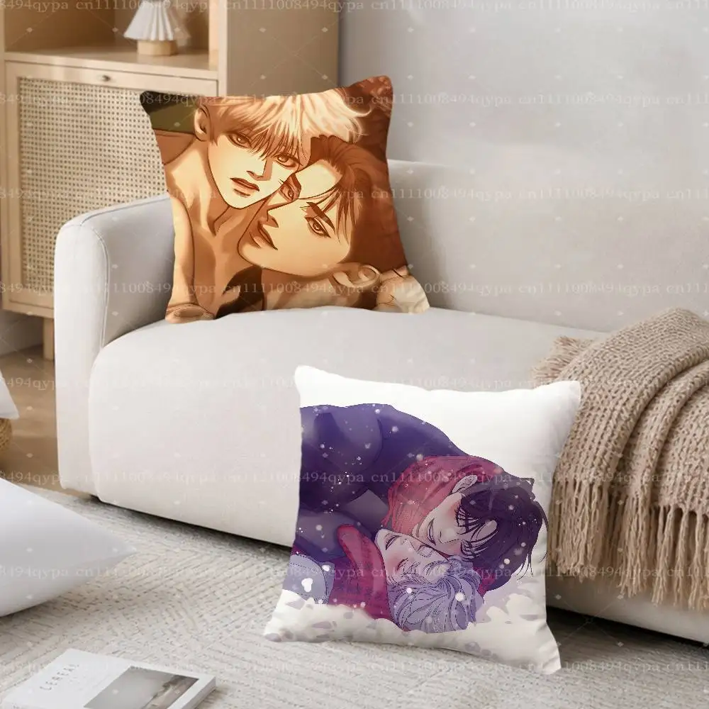 P-Pearl Boy BL Throw Pillow Cushion Cases Kawaii Decorative Living Room Decor Soft Decorative Pillows