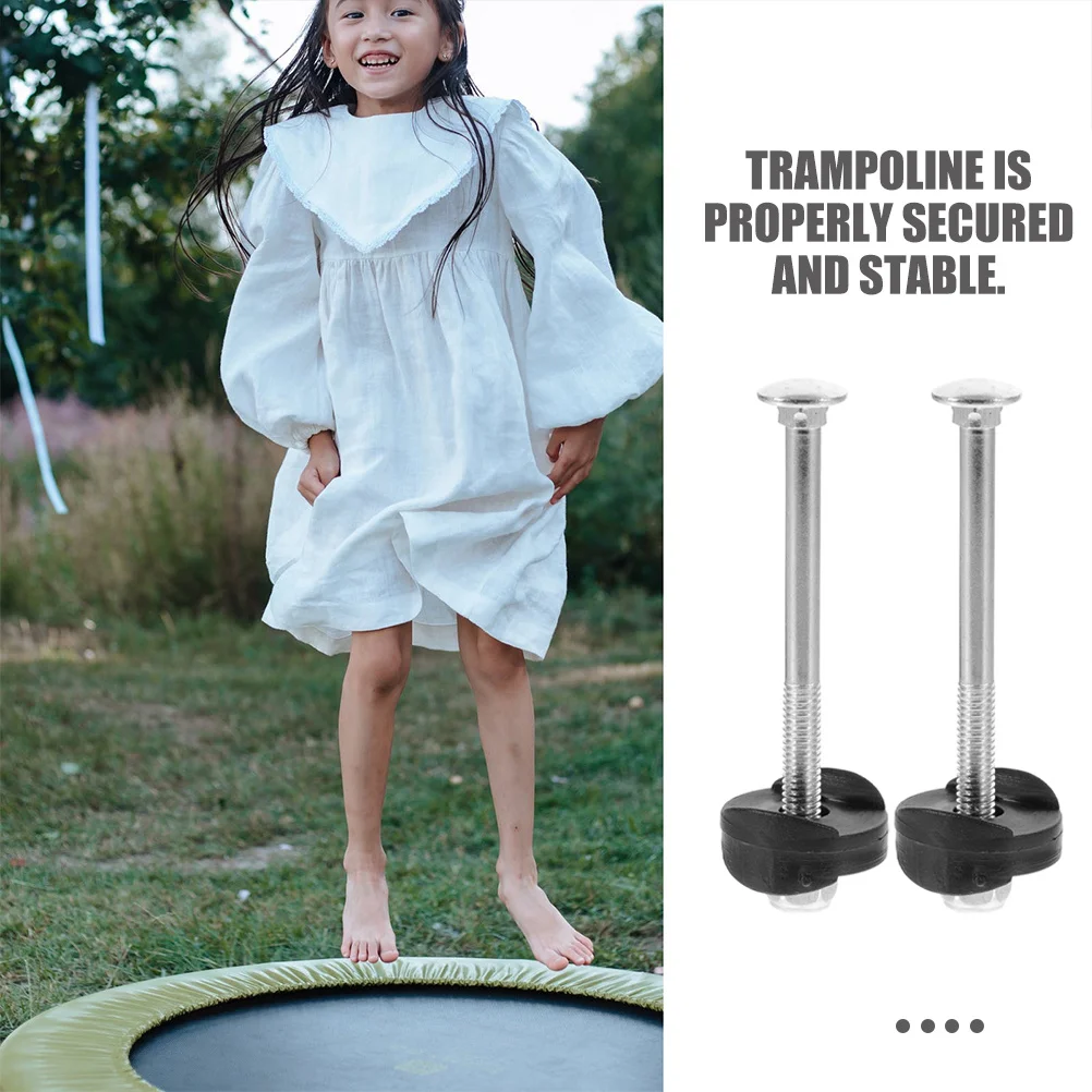 

10Pcs Professional Trampoline Screws Long Wear-Resistant Fixing Screws Replacement Accessories Trampoline Part