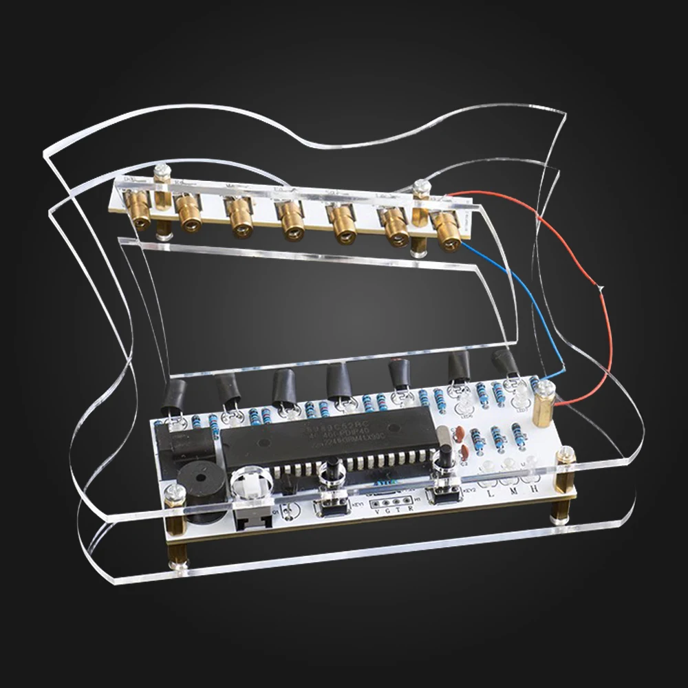 DIY Laser Harp Electronic Kit 51 Microcontroller Electronic Harp for Electronic Fabrication Scrap Soldering Project