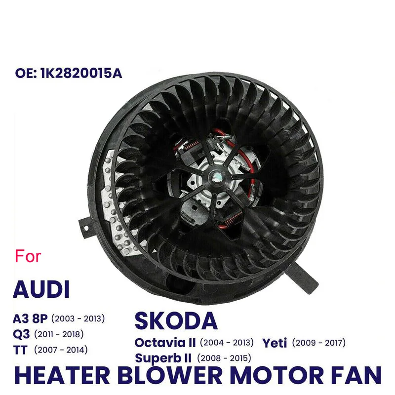 HEATER BLOWER MOTOR FAN FOR VW PASSAT 2005-2014 CC SCIROCCO SHARAN TIGUAN TOURAN