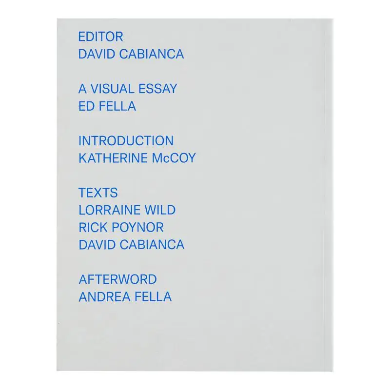 Ed Fella A Life In Images David Cabianca Catherine McCoy Fondation Cartier 9781916457379 Book
