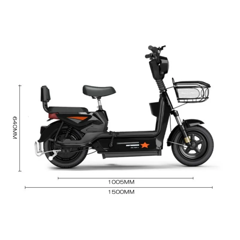 Zuimi الراقية التجارة الخارجية القياسية الوطنية بعجلتين دراجة كهربائية مصنع بالجملة دراجة كهربائية بسيطة 2024 تعديل جديد #6