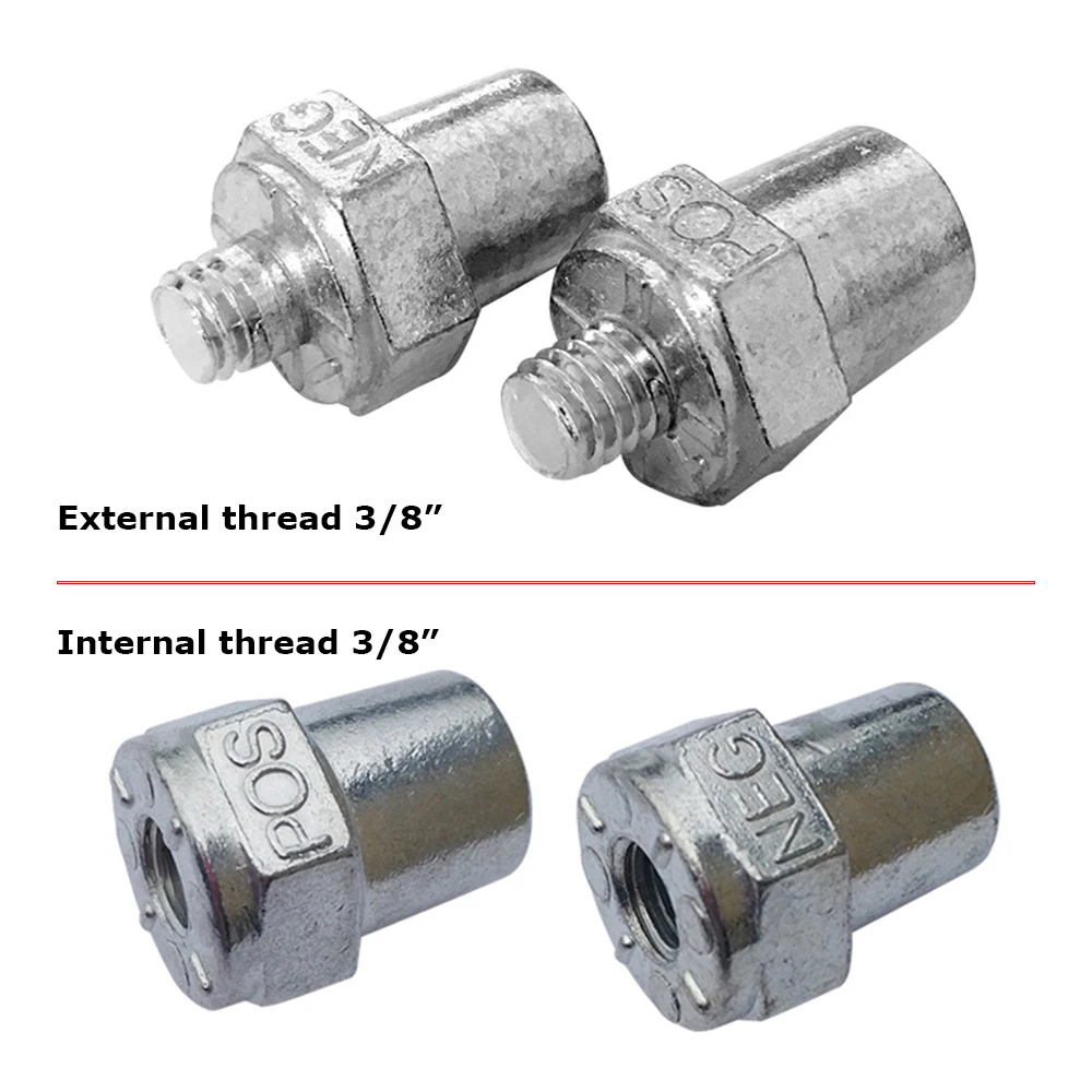 2 pcs 3/8 battery terminal zinc split Universal Battery terminal head positive negative terminal