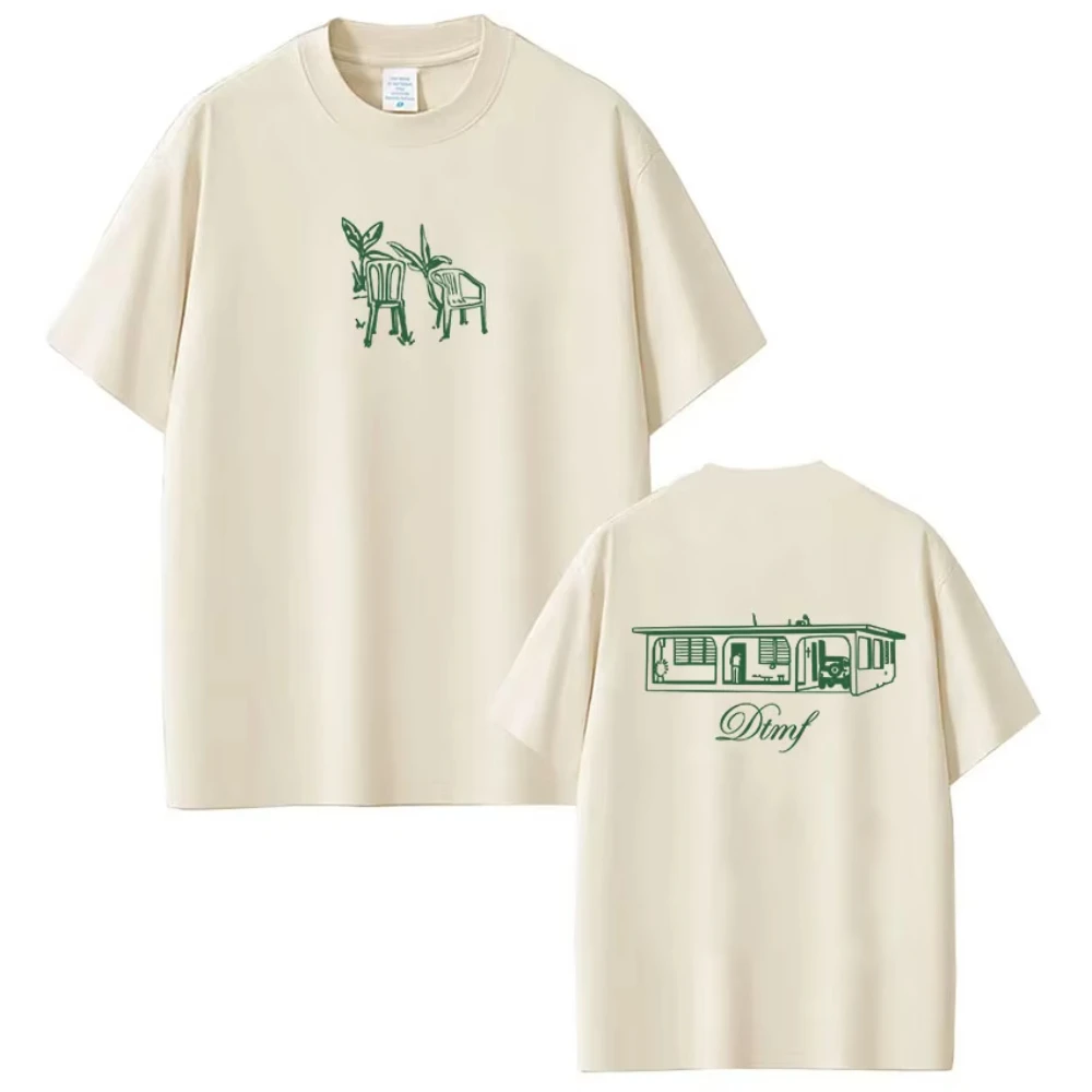 Rapper Bad Bunny Debi Tirar Mas Fotos DTMF T-Shirt Herren Damen Kleidung Mode Vintage Hip Hop Baumwoll-T-Shirt Tops Streetwear