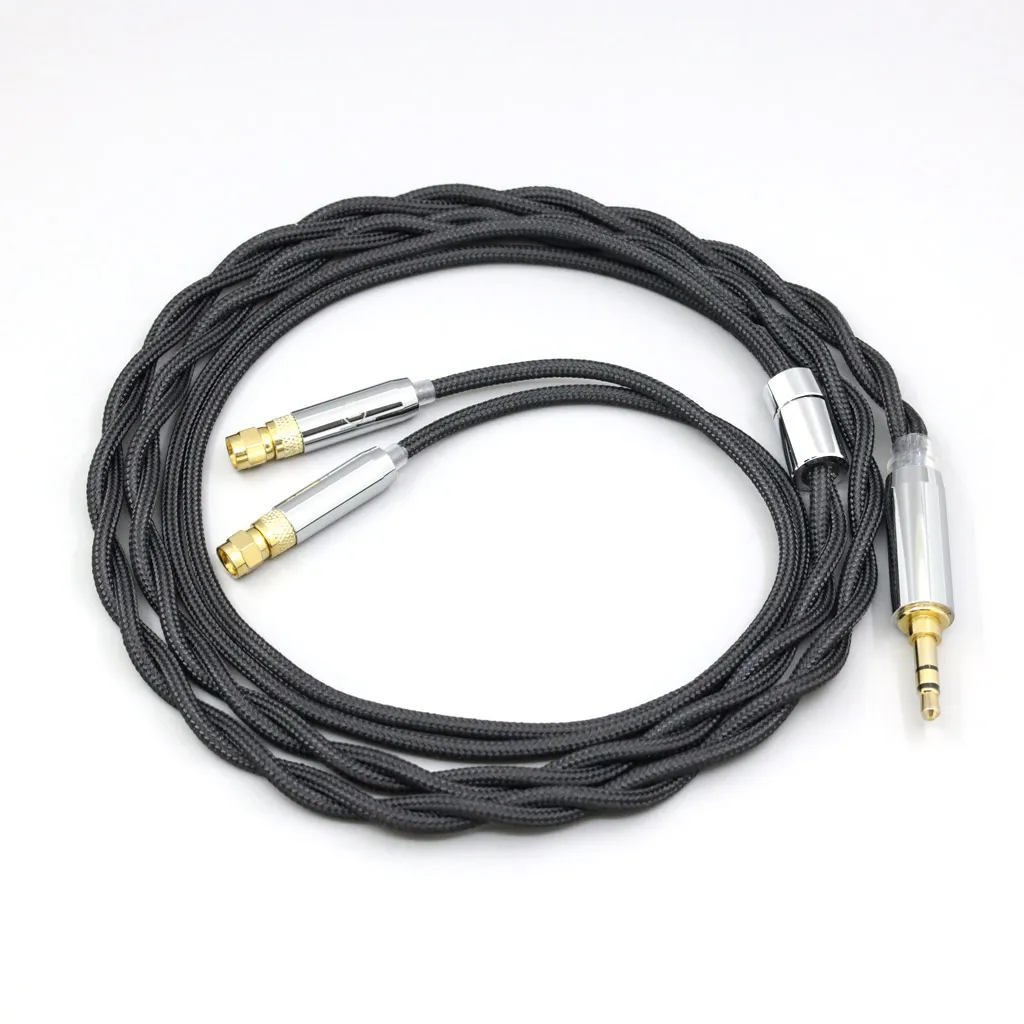 Нейлоновый кабель для наушников из чистого серебра, плаладия, графена, золота, экрана для HiFiMan HE400 HE5 HE6 HE300 HE4 HE500 HE6 8301