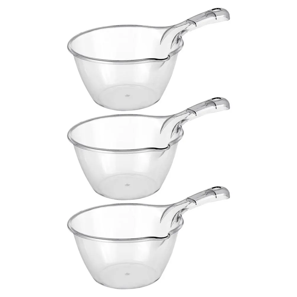 

3Pcs Plastic Water Ladle Small Thickened Thick Water Scoop Kitchen Bathroom Serving Ladle Spoon Ladles for Serving