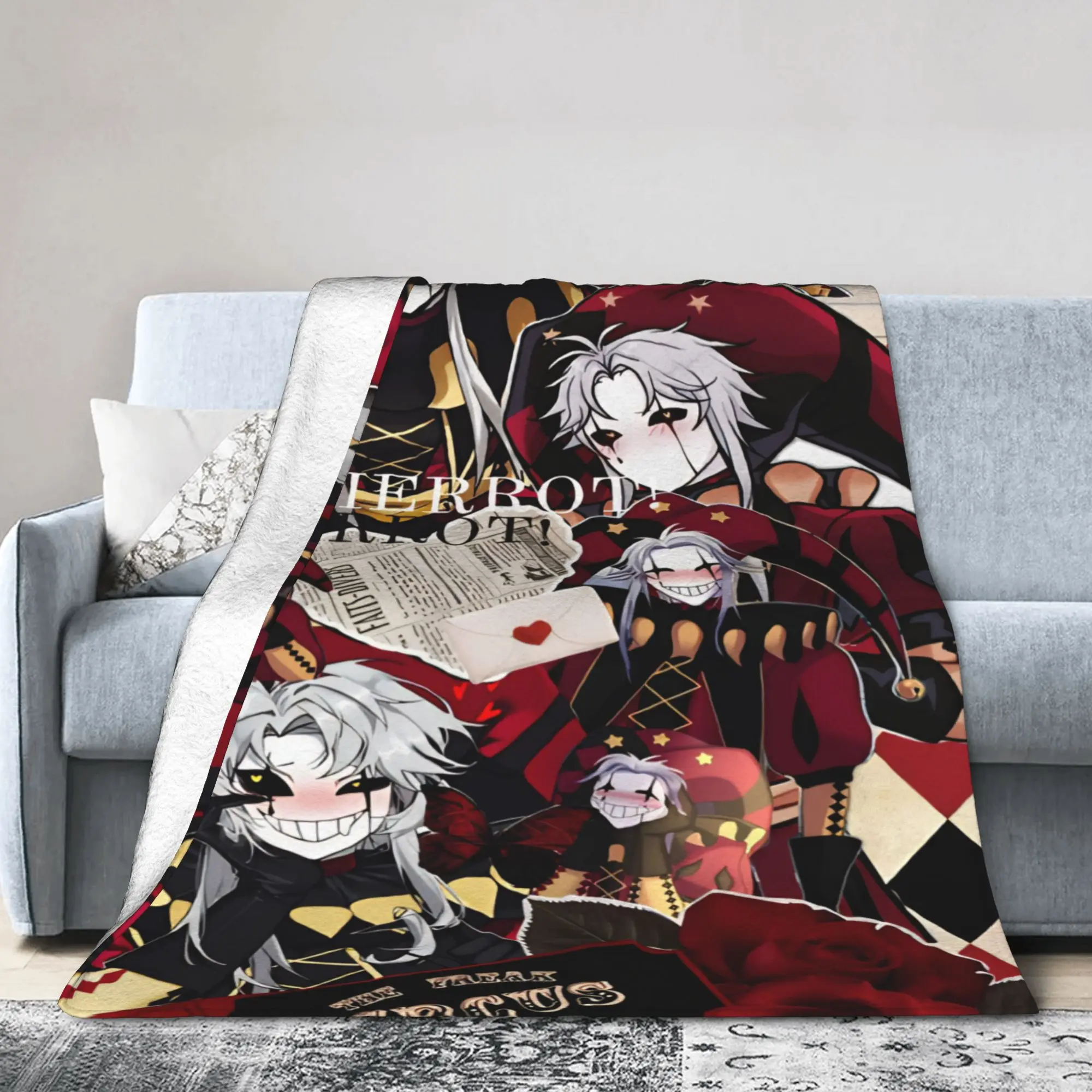 Stylish Pierrots The Freak Circus Blankets Ultra-Soft Flannel  Comfortable Throw Blanket Machine Washable