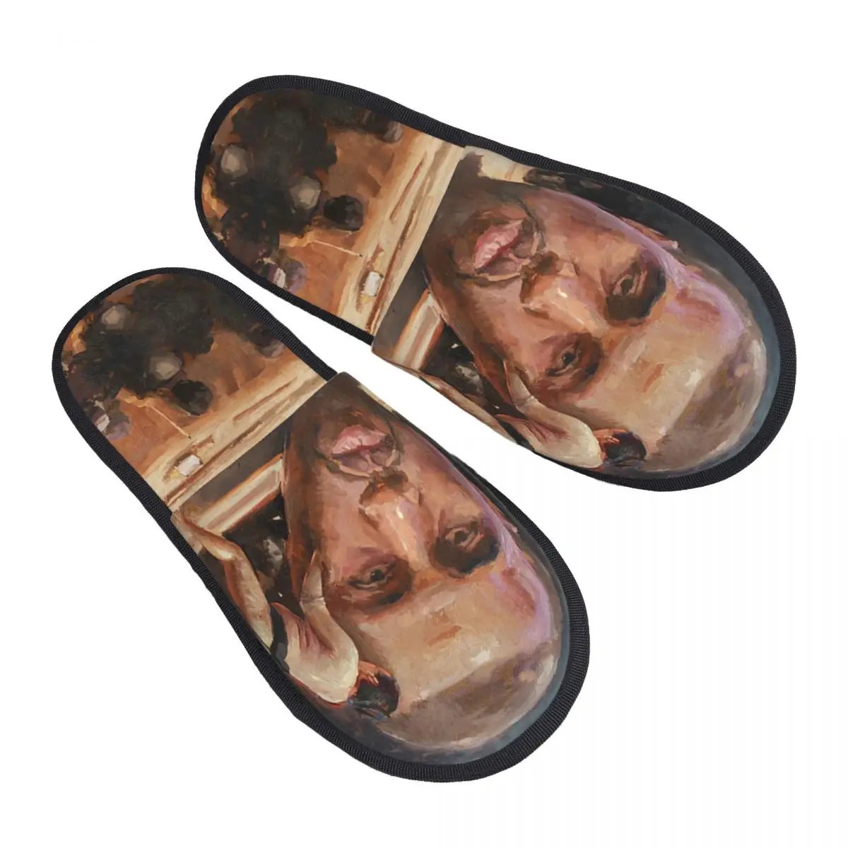 

Funny Kanye West Sumo Meme House Slippers Cozy Warm Memory Foam Fluffy Slipper Custom Print Women Indoor Outdoor Shoes