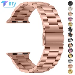 Stainless Steel Strap for Apple Watch Ultra 2 Band 49mm 40mm 44mm 42mm 41mm 45mm Bracelet IWatch Series 9 8 7 SE 6 5 4 Correas