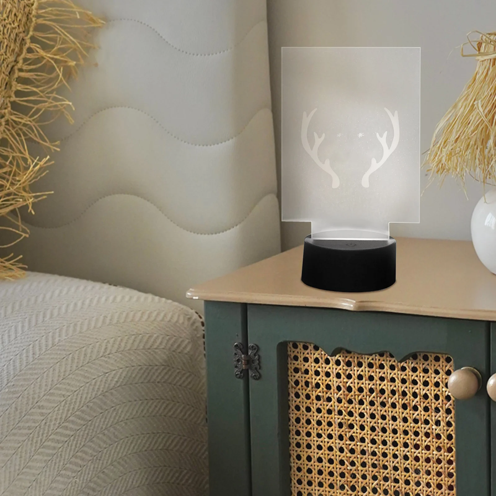 

6Pcs Acrylic LED Lamp Sheets Durable Transparent Round Square DIY Light Board for Creative Lamp Base Sign LED Light Plate