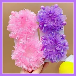 New Girl Ballet Head Flower Cute Handmade Children's Hair Circles Performance Flower Princess Headwear   Elastic Hair Bands