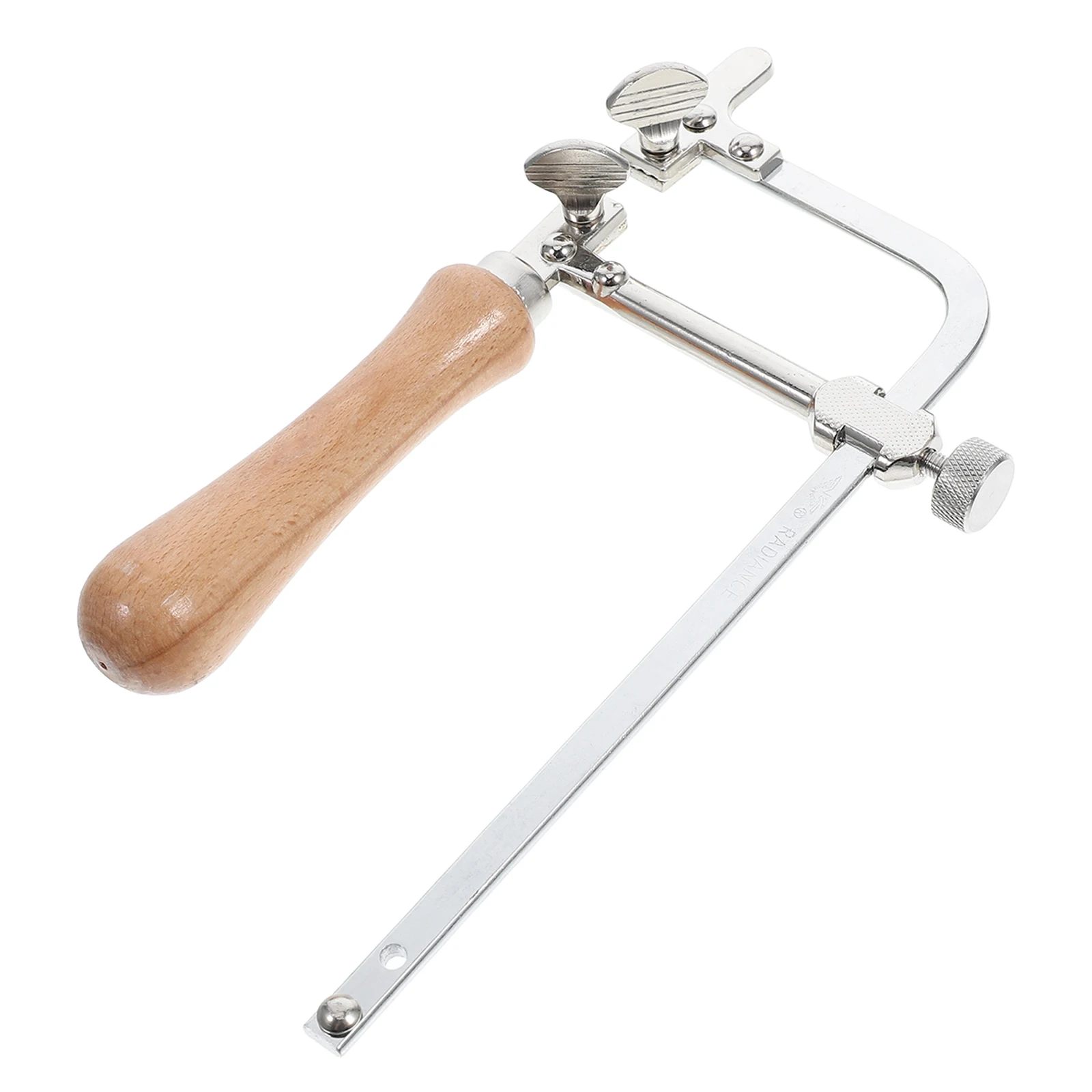 

Adjustable Tension Coping Saw Durable Metal Frame Ergonomic Wood Handle Fine Precision Cutting Versatile Lightweight Tool For