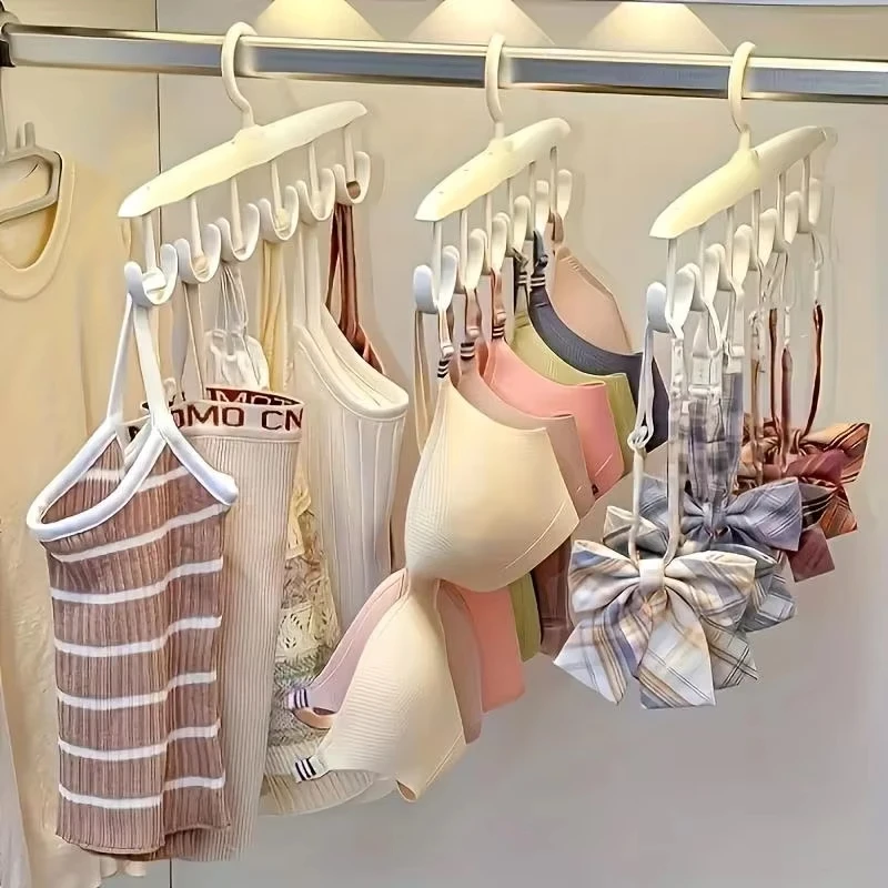 12-Hook Rotating Hanger – Space-Saving Closet Organizer for Ties, Belts, Underwear, Skirts | Portable Home & Dorm Storage