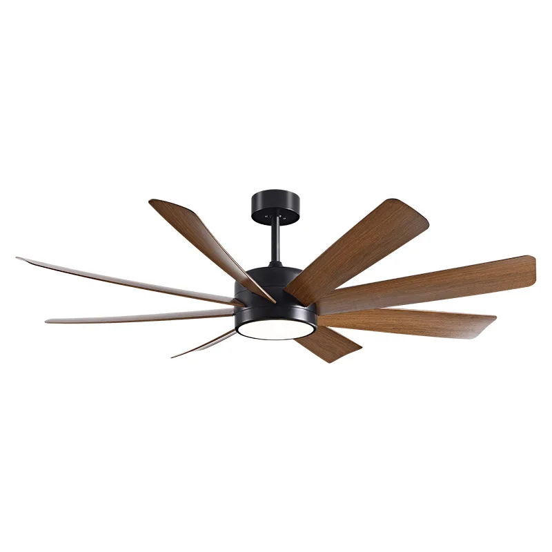 Nordic retro living room dining room ceiling fan light