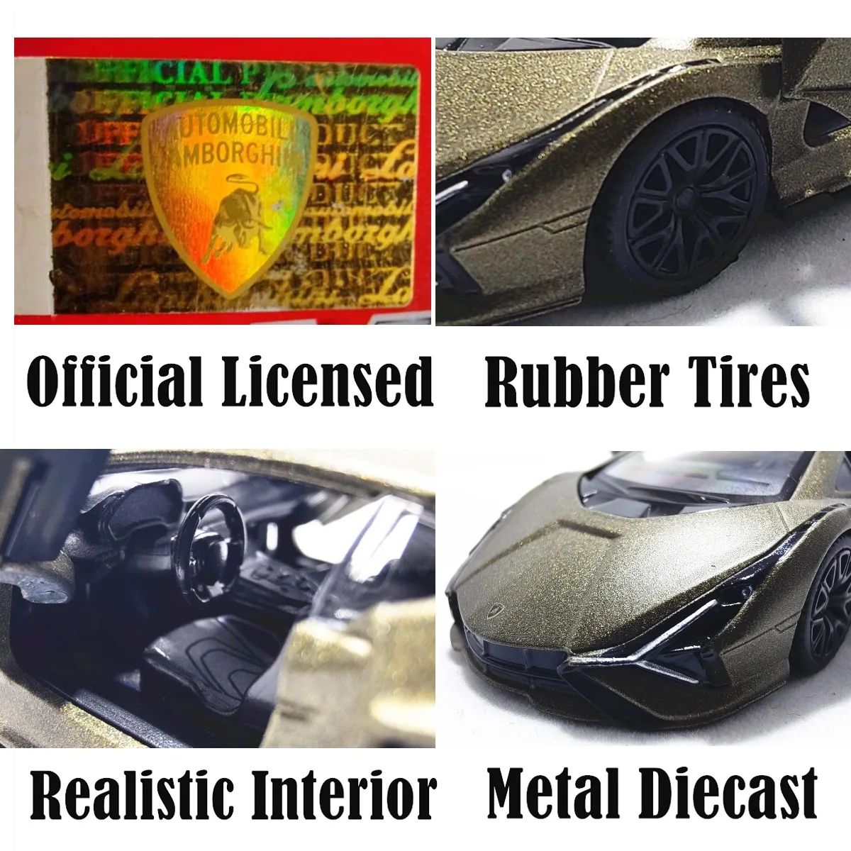 1:36 Car Model Lamborghini Sian Scale Metal Diecast Replica Home Office Miniature Art Vehicle Hobby Decoration Kid Boy Toy