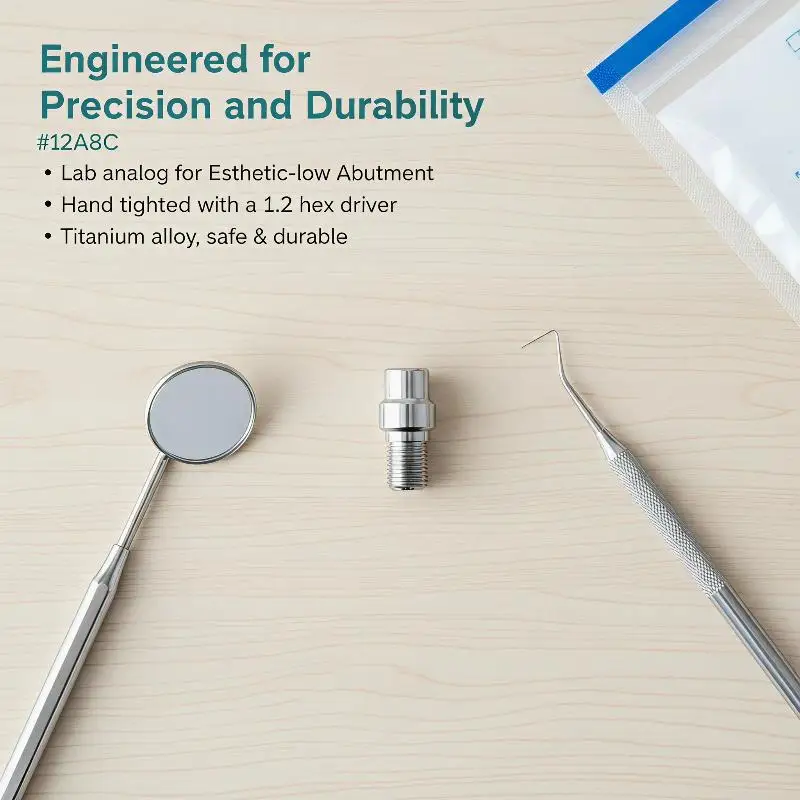 Dental Implant Composite Analog Wear Resistant Durable Compatible With Osstem System for Dental Implant Lab Clinic Application