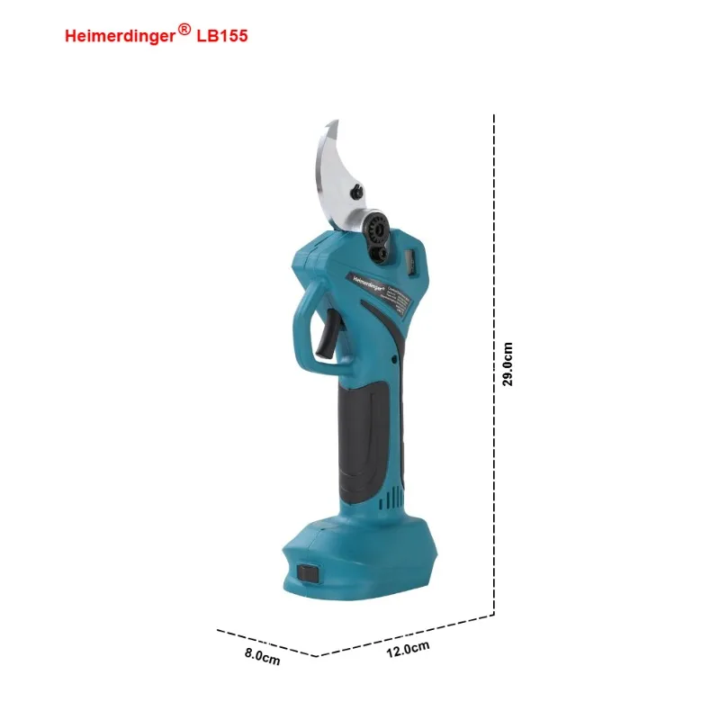 Brushless 300W Pruning Shears 1.8T Bite Force, 40MM Branch Cut, 19800RPM, Cordless 18V, Digital Display, No battery