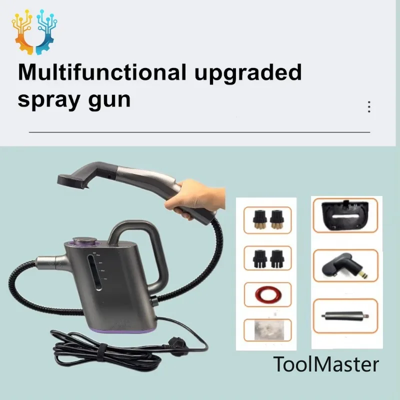 [2026] Pro Commercial Steam Cleaner Handheld」Multi-functional 1600W Heavy Duty For Couch, Carpet, Kitchen, Mattress High Tem