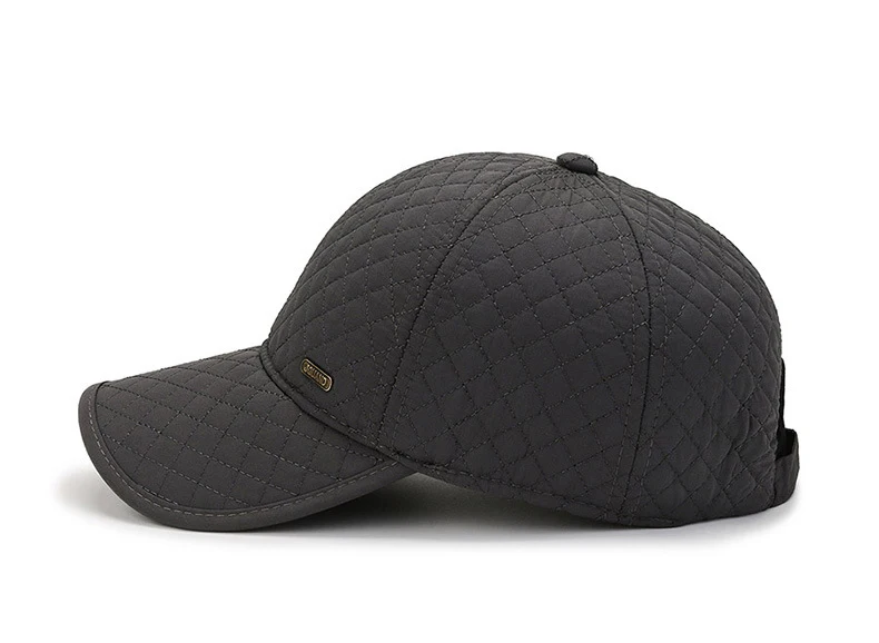Winter Dicker Baseball Kappe Für Männer Mit Ohrenklappen Warm Halten Baumwolle Snapback Kappe Männlichen Vater Hut Ohr Schutz Casquette – Detail 6
