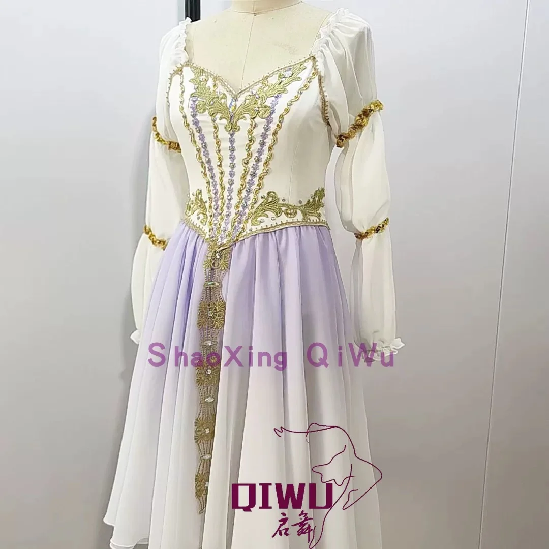 Ballet Swan Lake Palace Maiden Variations Performance Dress Professional Edition Gradient Long Dress