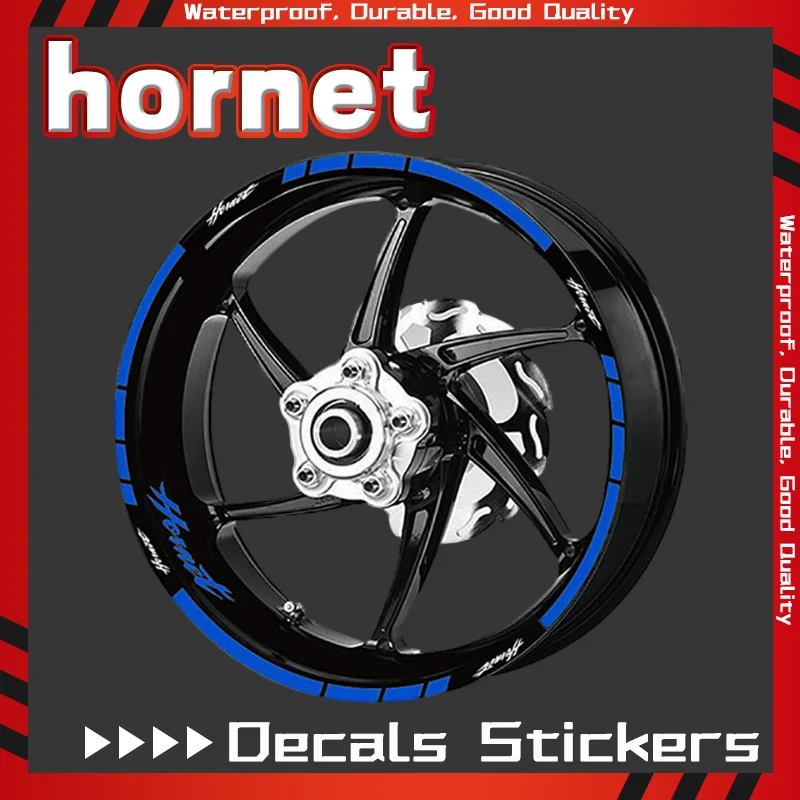 

Motorcycle Tyre Rim Waterproof Reflective Decals Sticker For Honda CB750 HORNET hornet CB600F CBF600 Front Rear Wheel Sticker