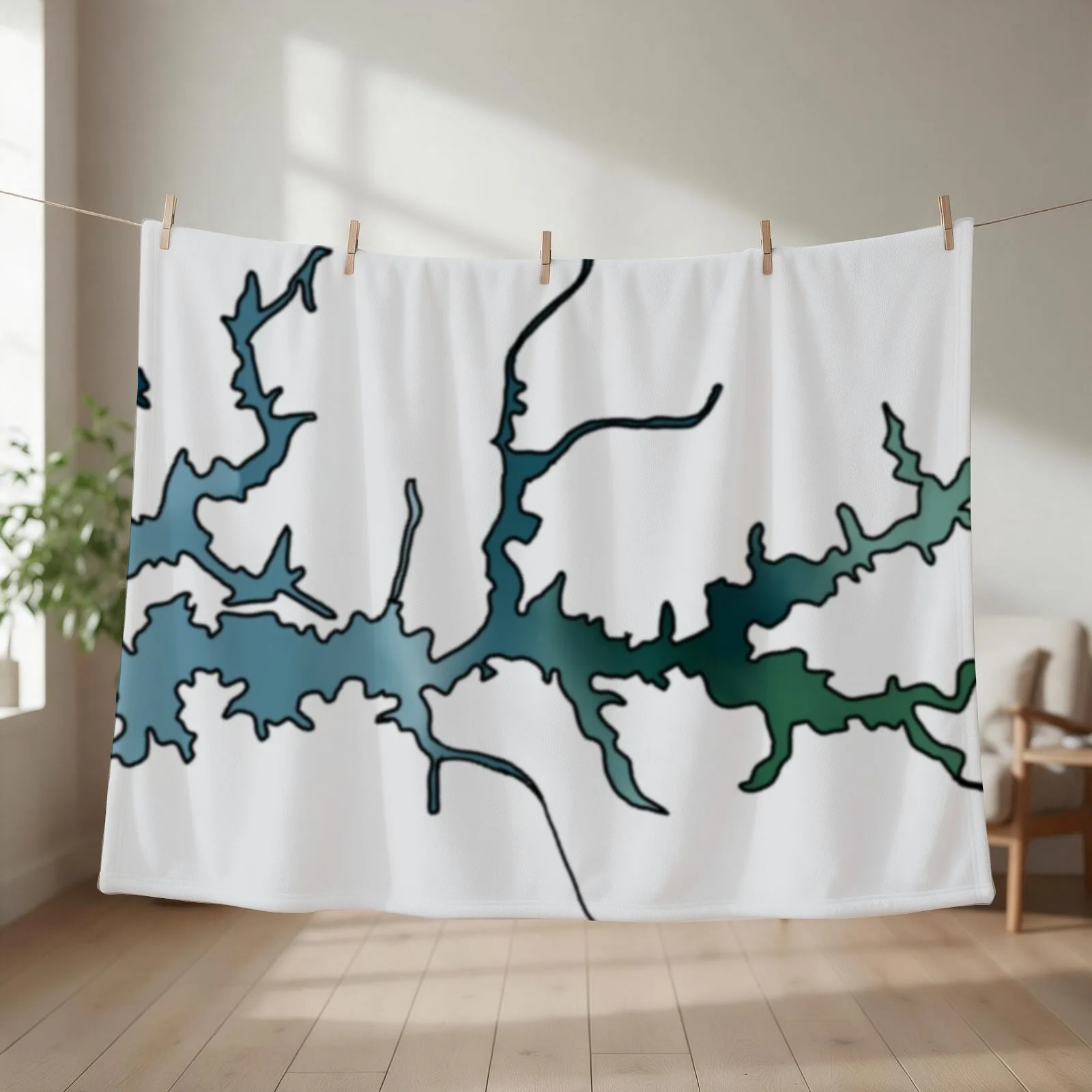 Lake Anna Throw Blanket Thermal Summer Decorative Throw Plush Blankets