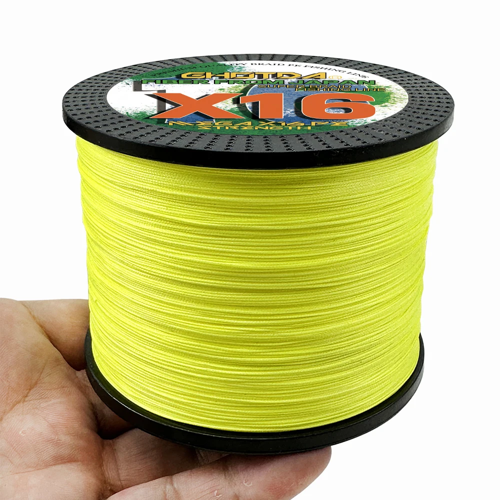 Ghotda 25-200LBS Pe Braided Fishing Line 16strands 500/1000M Sea Fishing 0.16-0.8mm 16x Core Fish Sea Line Ocean Rock Fishing