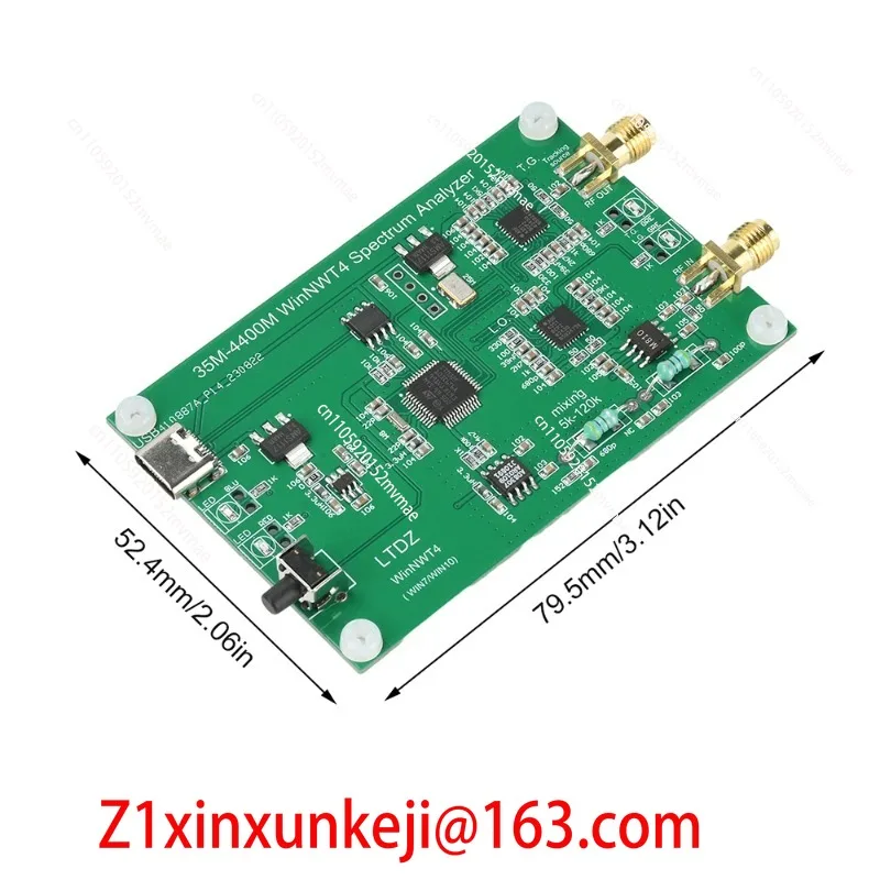 Analizador de Espectro de 35mHz-4400mHz USB LTDZ_35M-4400M, Fuente de Señal de Espectro, Herramienta de Análisis de Doménio de Frecuencia RF, Ancho de Banda de Barrido