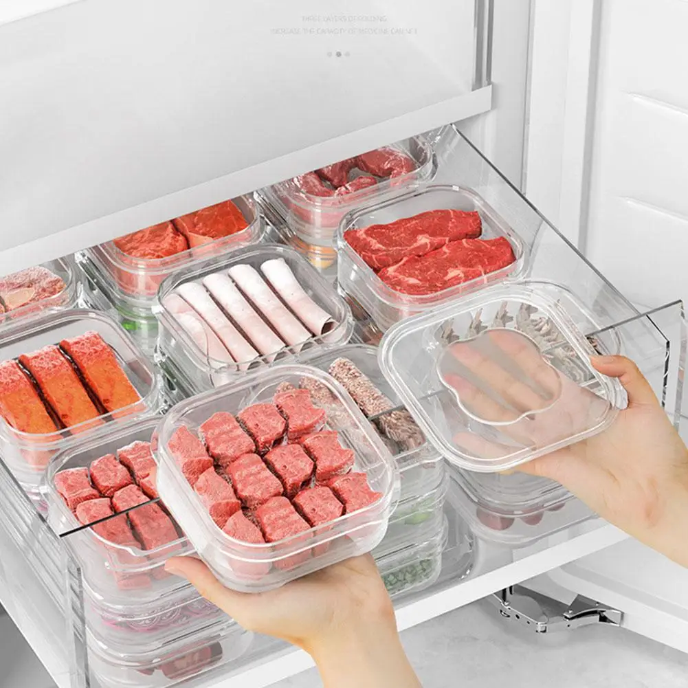 Refrigerator Freezing Antibacterial Storage Box Meat Food-Grade Dedicated Classification Sealed Small Fresh-Keeping Box