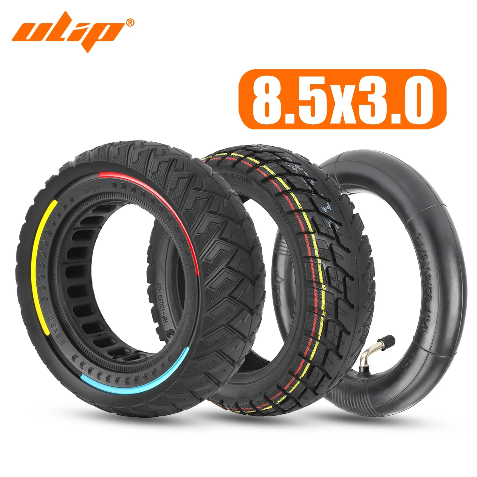 

ULIP 8.5x3.0 Off-road Tire All Series 8.5Inch Solid Tyre Vacuum Tubeless Tire Inner Tube For Kukirin G2 Pro, Vsett Zero Scooters