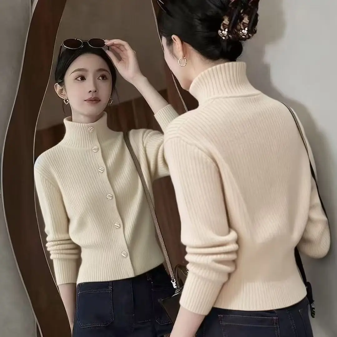 

Dalong High-End Unique Spring Knitted Sweater No Pilling Long Sleeve Women's Fashionable Casual Comfortable Color
