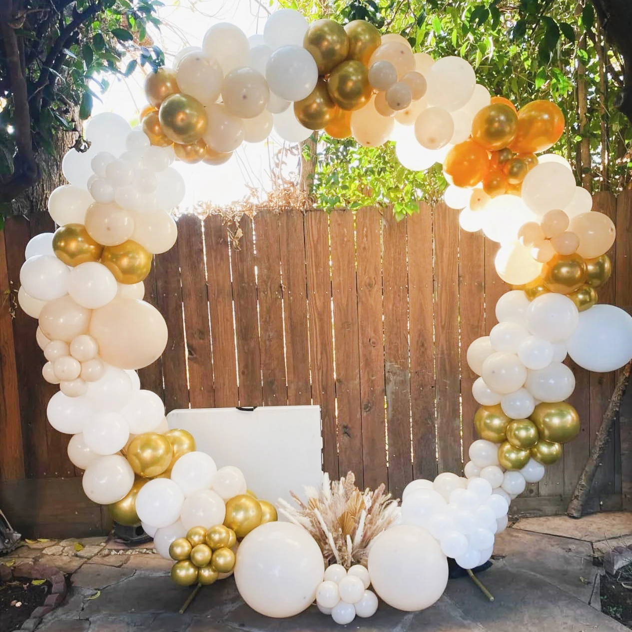 White Sand Gold Balloons Garland Arch Kit Latex Balloon Globos Birthday Party Decoration Wedding Party Kid Baby Shower Supplies