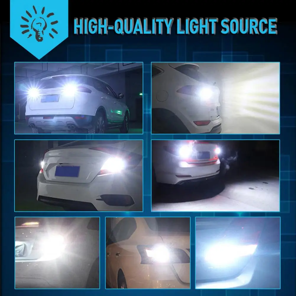 Car Vehicle Lights Highly Effective Car Reversing Lights for Enhanced Night Vision Quick Installation 2pcs Ip65 Waterproof