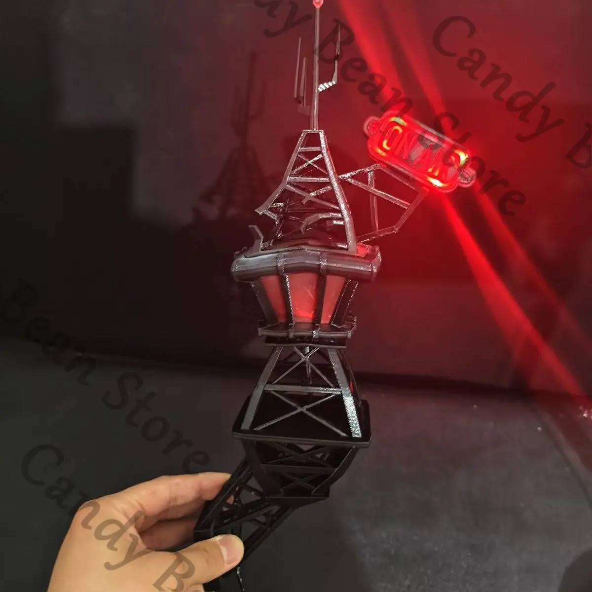 

Anime Hazbin Hotel Alastor Cosplay Watchtower Night Light Cartoon Night-light Exposing Lamp Nights Lamps Figurine Adorn Gift