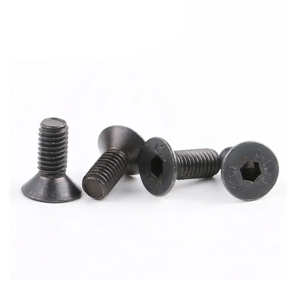 4x MTB Bike Lock Shoe Cleat Screw Pedal Screw For SPD Self-locking Pedal Lock Black Steel Bike Cycling Bicycle Parts Accessories