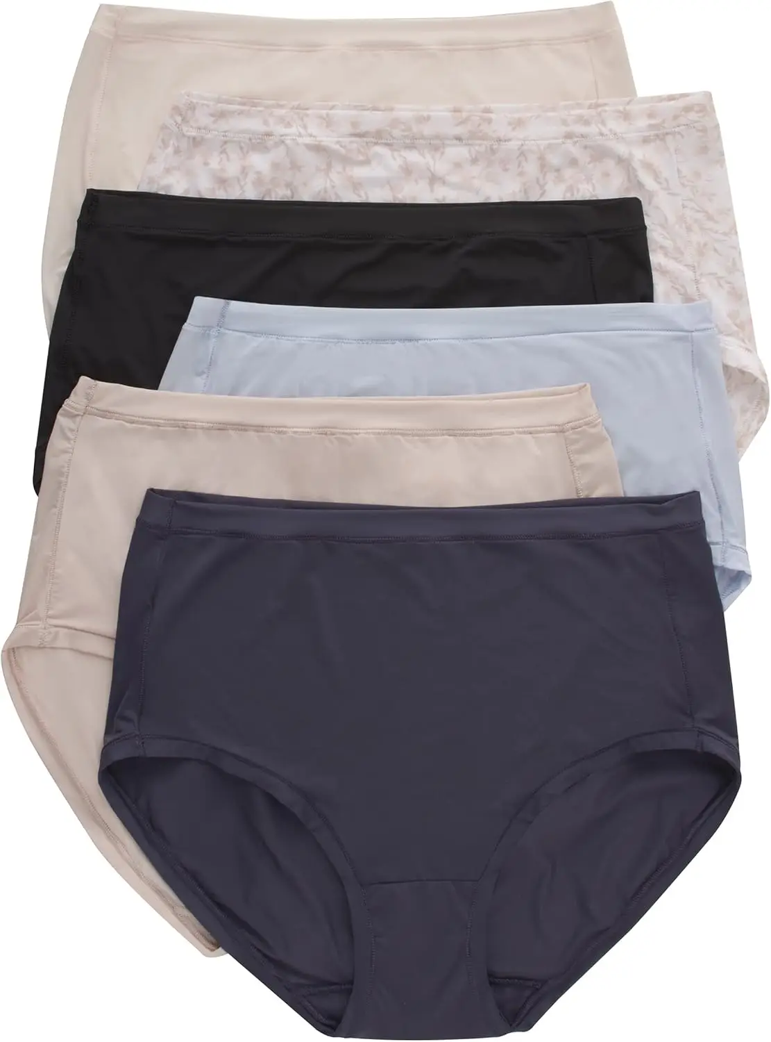 Paquete de Ropa Interior Elástica de Microfibra para Mujer, Bragas Tipo Bikini o Tanga con Ajuste Cómodo y Flexible