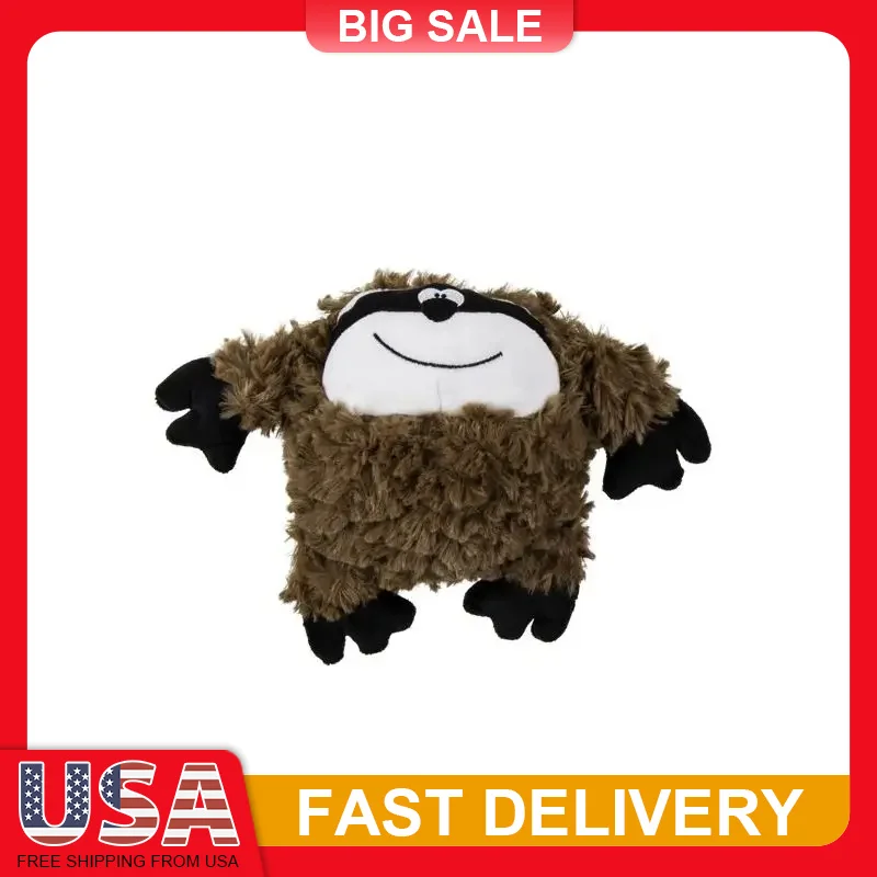 

Squeaky Plush Dog Toy with Chew Guard Technology Self Cleaning Mineral Beads Deodorizing Puppy Chew Resistant Pet Toy