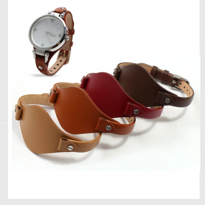 uhgbsd Solft Leather Watch Band For Fossil Watch ES4119 3077 2830 3060 Ladies Genuine Leather Strap Small Size 8mm
