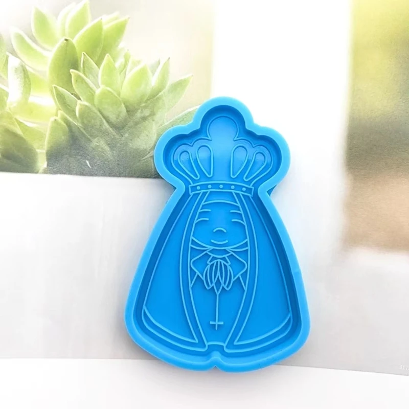 Resin Casting Silicone Mold Cartoon King-shape Keychain Pendant Jewelry Mould R3MC