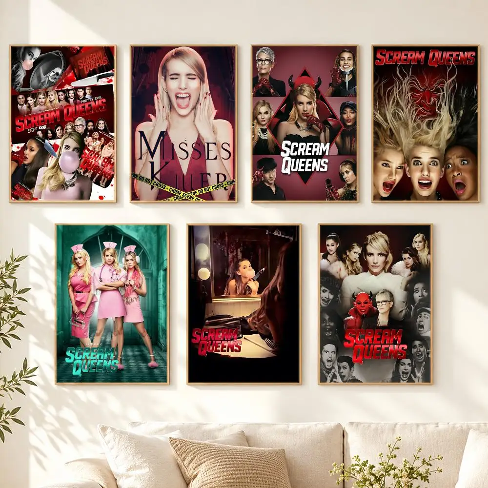 series Scream Queens Poster Poster HD Printing Cozy Nordic Style for Home Decor for Living Room Bedroom Cafe Gift