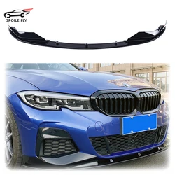 2019 To 2022 For BMW 3 Series G20 G28 320i 325i 330i 360i High Quality ABS Front Bumper Lip Diffuser Spoiler Splitter Cover