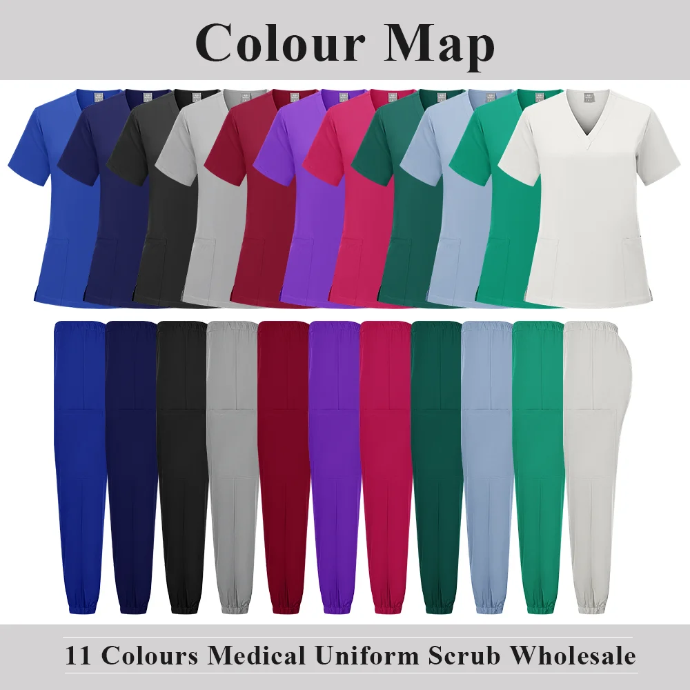 Medical Clothing for Women Scrubs Jogger Sets Nursing Pants Surgical Gown High Quality  Uniforms Wholesale Beauty Uniform